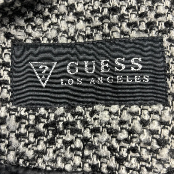 Guess Black and White Tweed Coat - Picture 7 of 13